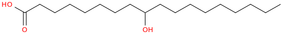 Octadecanoic acid, 9 hydroxy 